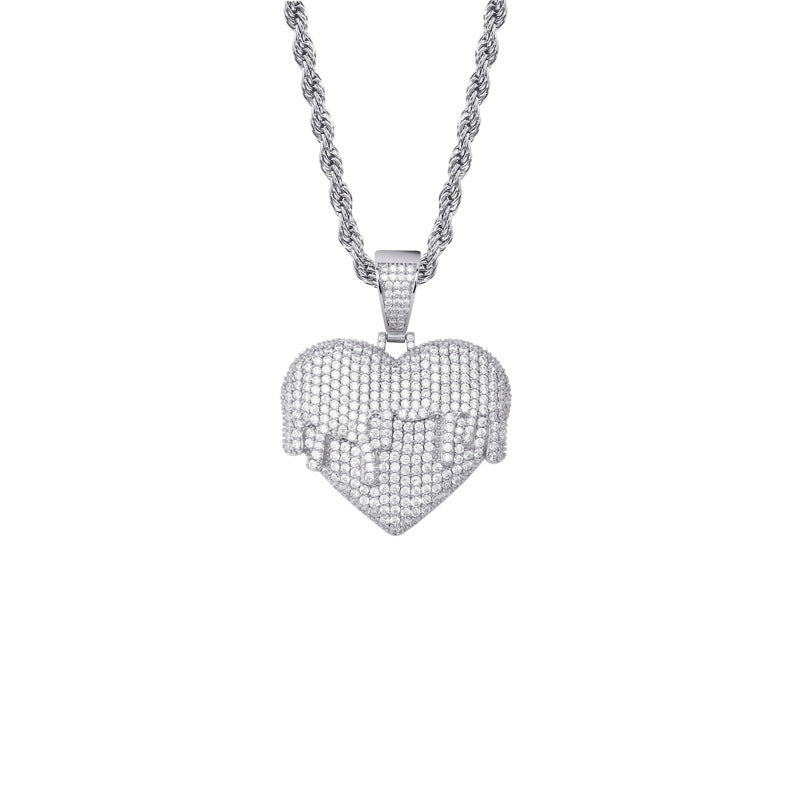 CZ Melting Love Pendant