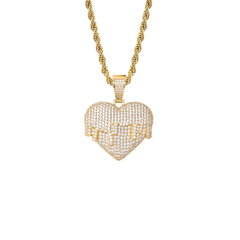 CZ Melting Love Pendant
