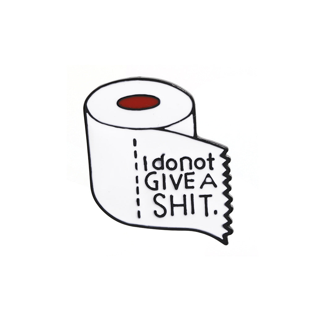 Rude Toilet Tissue Enamel Pin