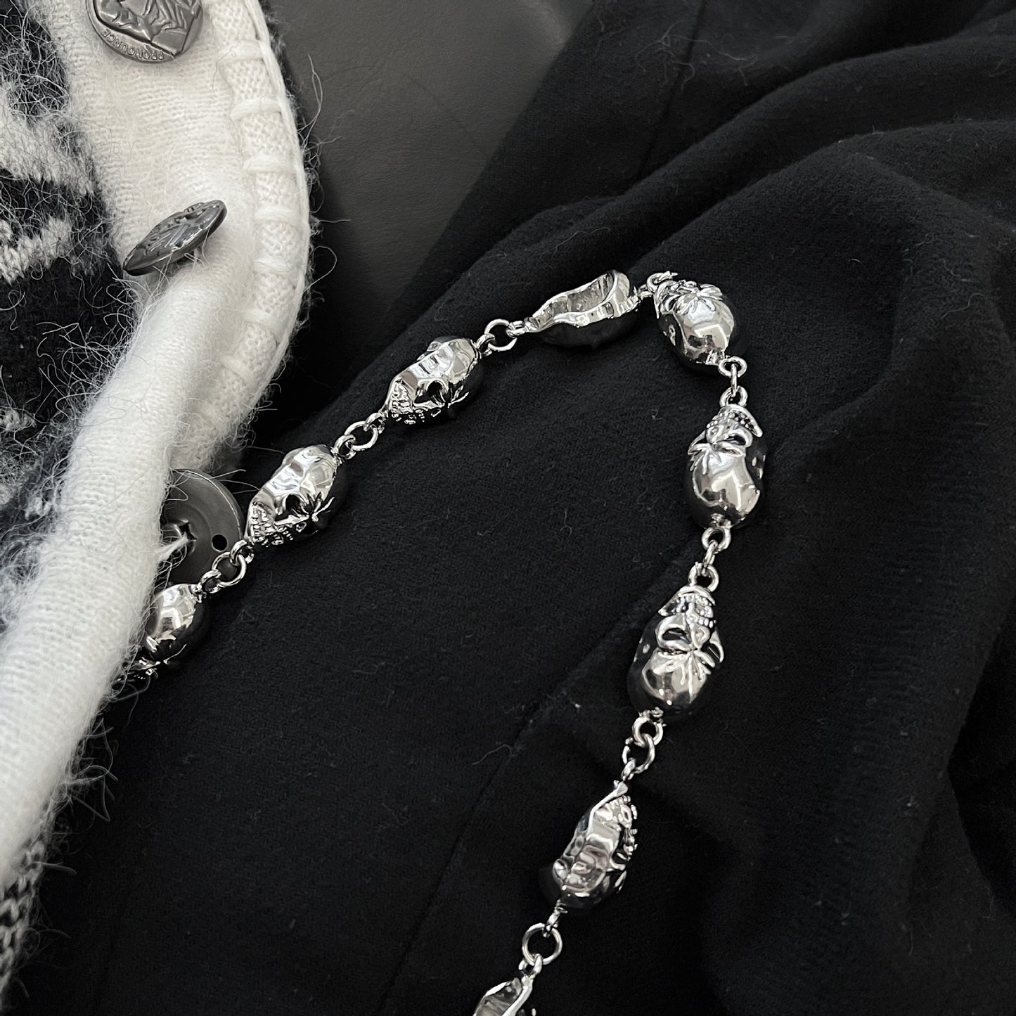 Dark Skull Wallet Chain