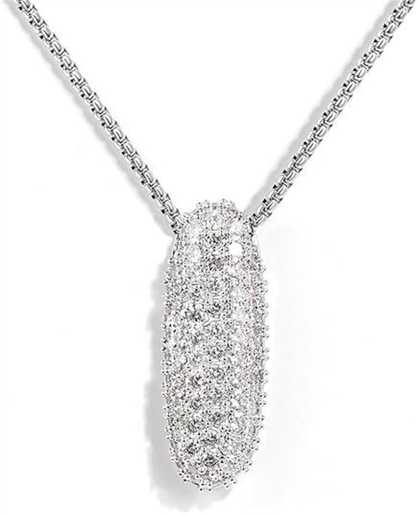 Bubble Letter Pendant Necklace