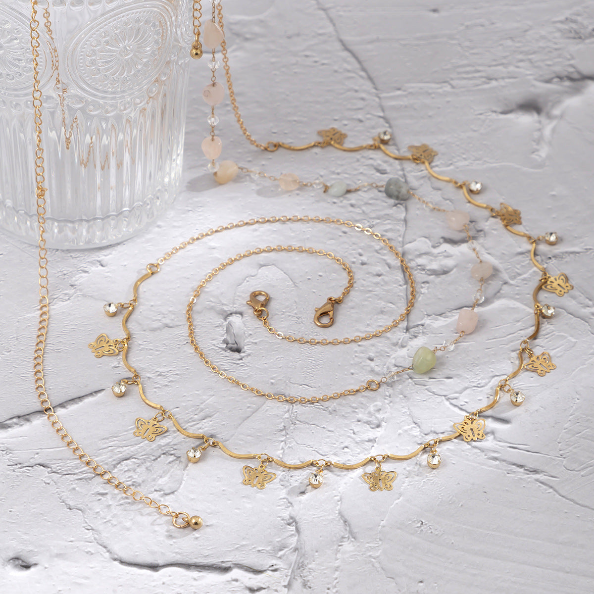 Crystal Butterfly Body Chain