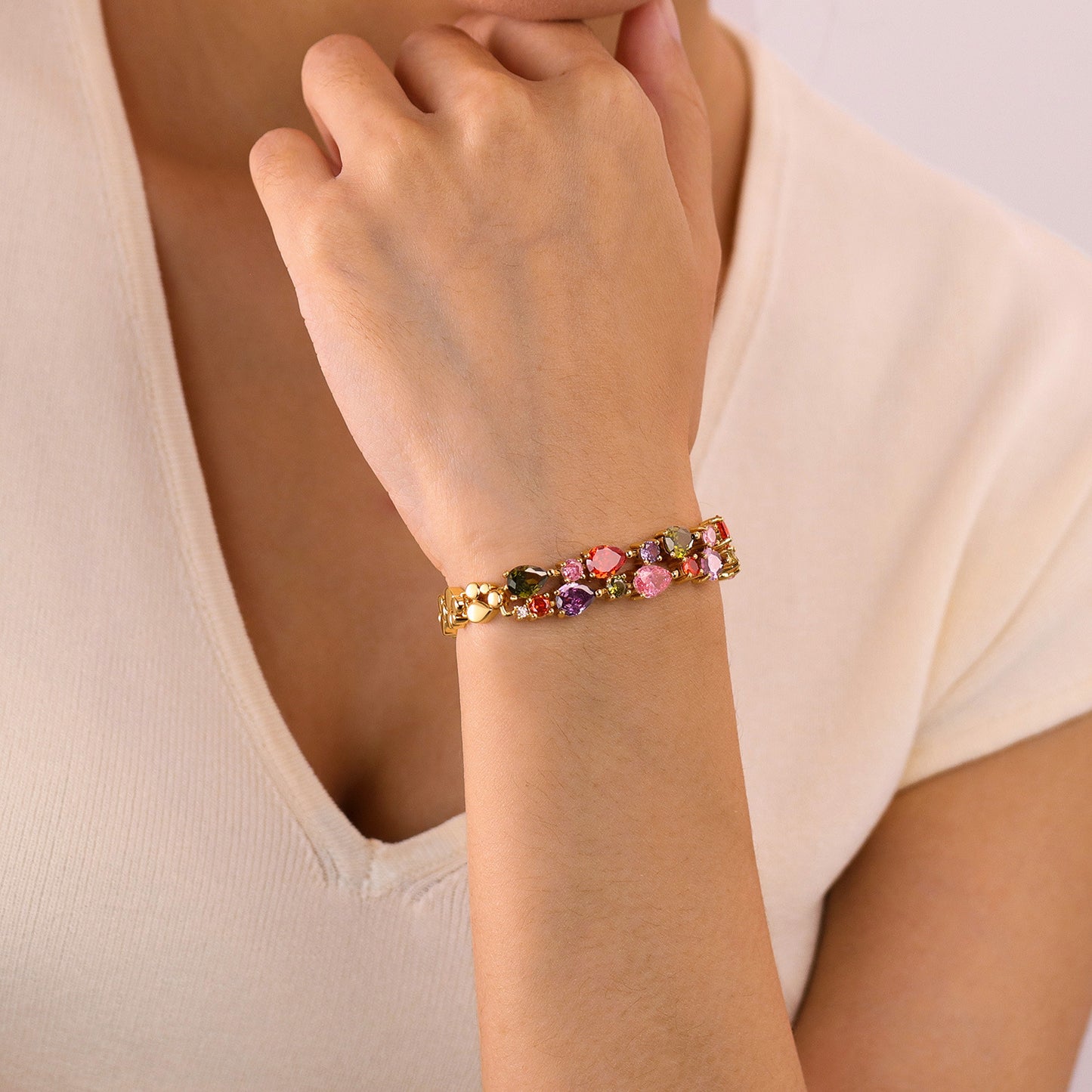 Crystal Bead Bracelet