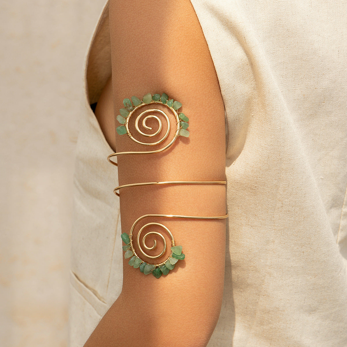 Beaded Gravel Arm Chain Armband