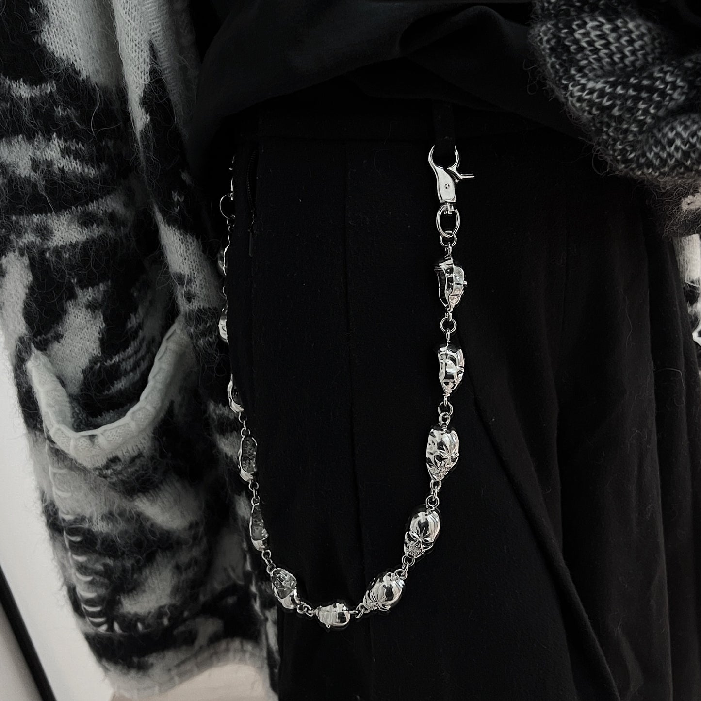 Dark Skull Wallet Chain