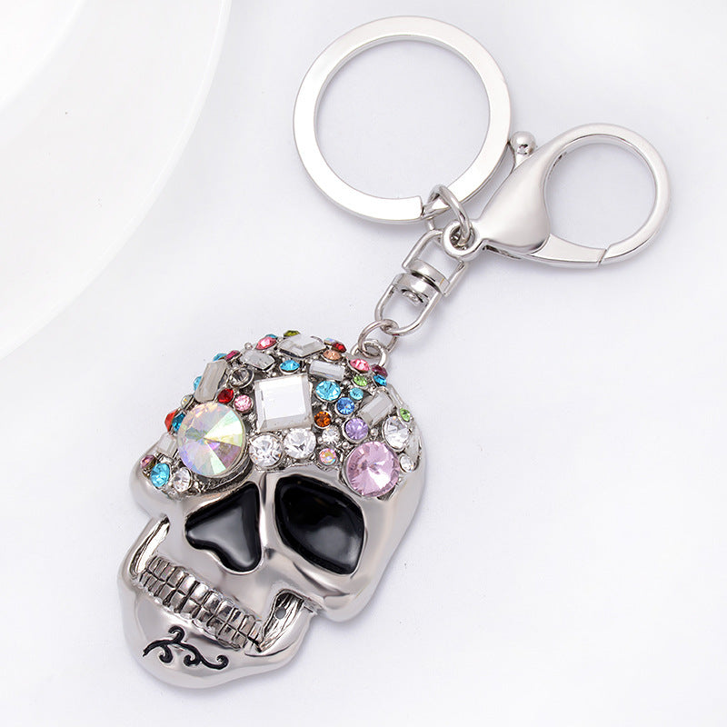 Diamond Skull Keychain