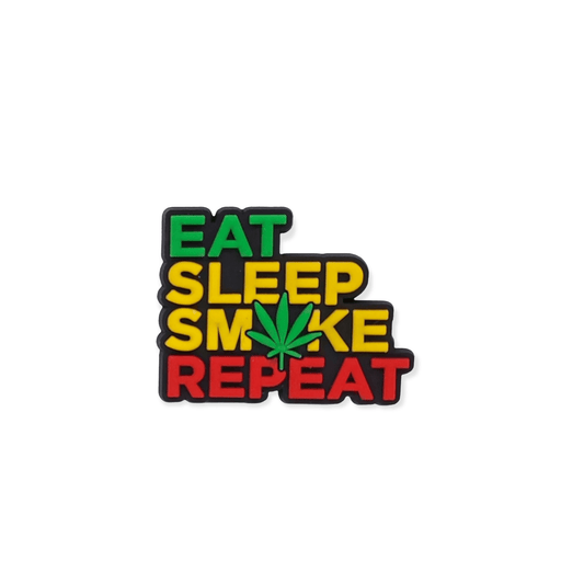 eat sleep repeat croc charm