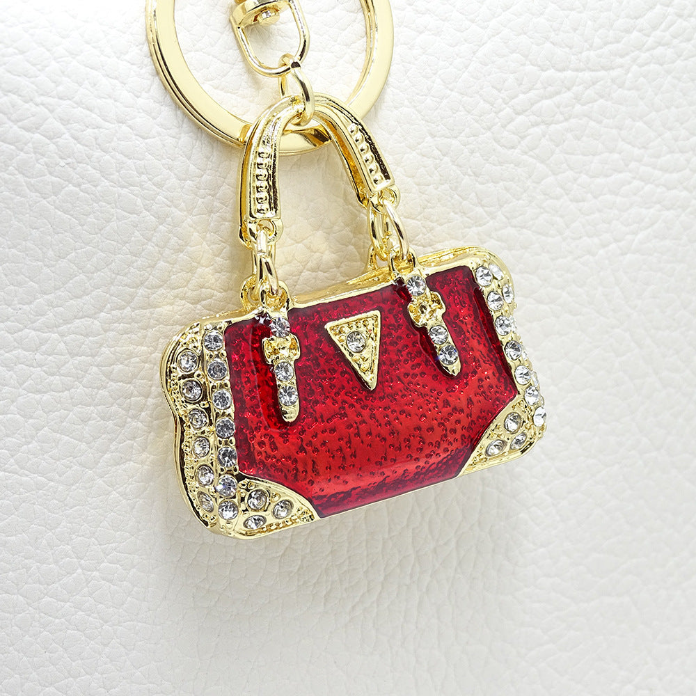 Rhinestone Purse Keychain Ornament