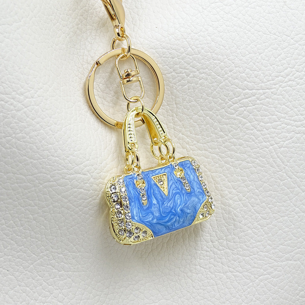 Rhinestone Purse Keychain Ornament