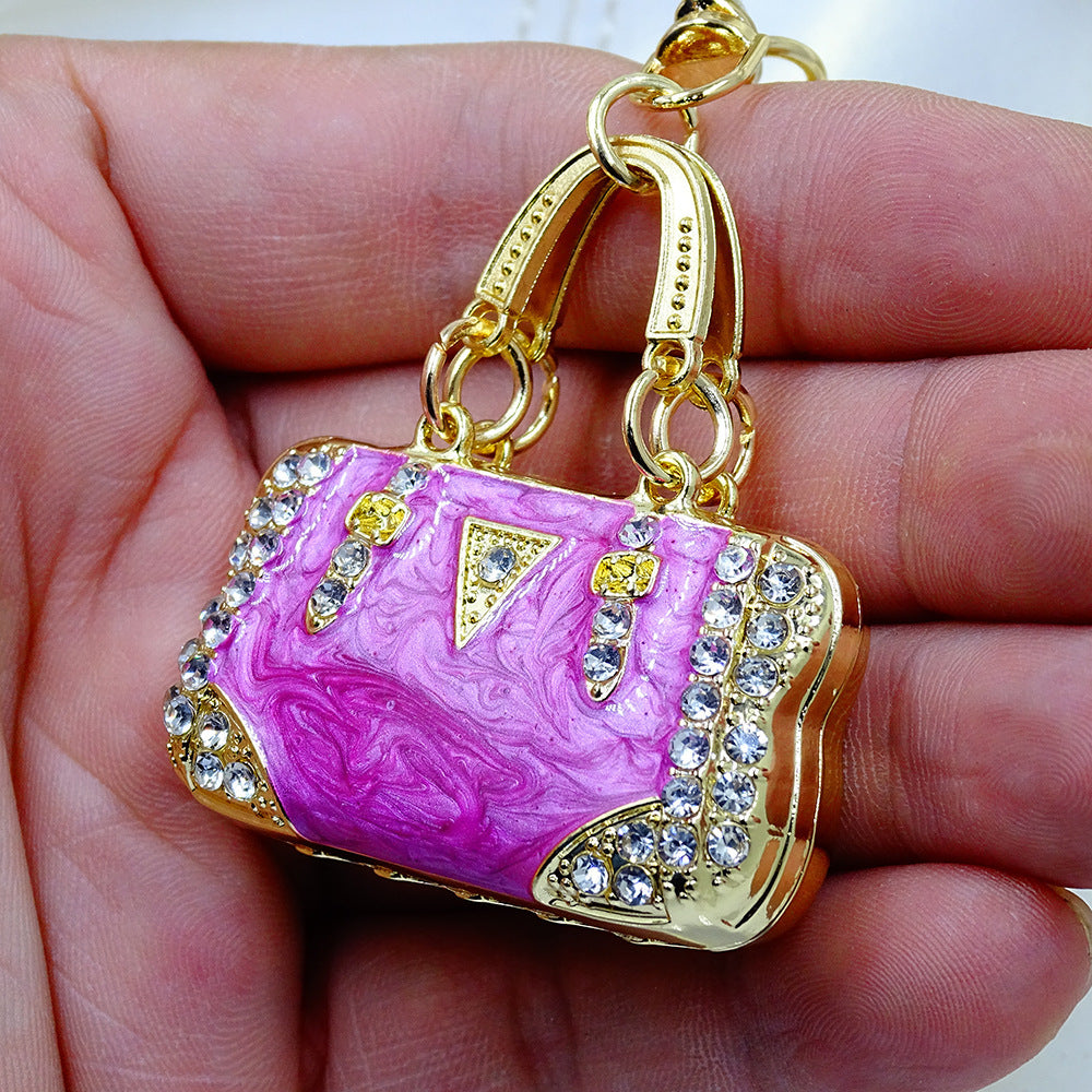 Rhinestone Purse Keychain Ornament