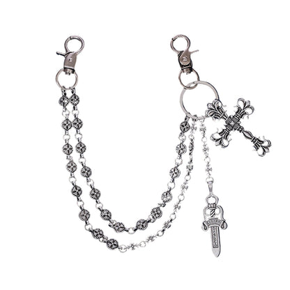 Cross Retro Style Double-layer Chain