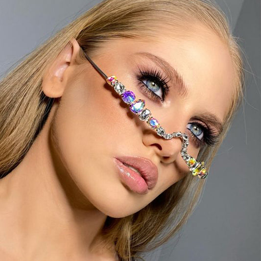 rimless glasses
