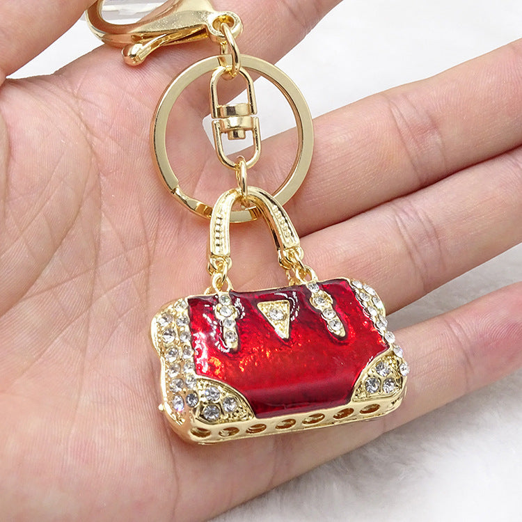 Rhinestone Purse Keychain Ornament