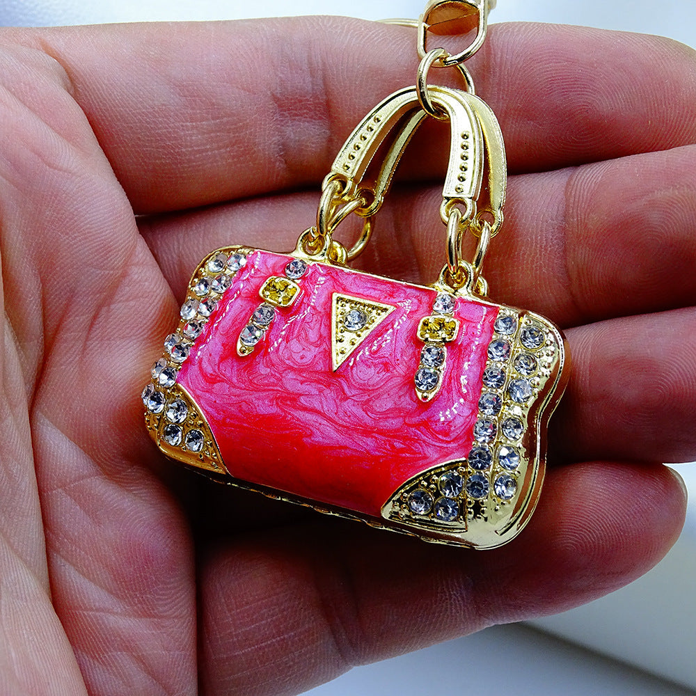 Rhinestone Purse Keychain Ornament