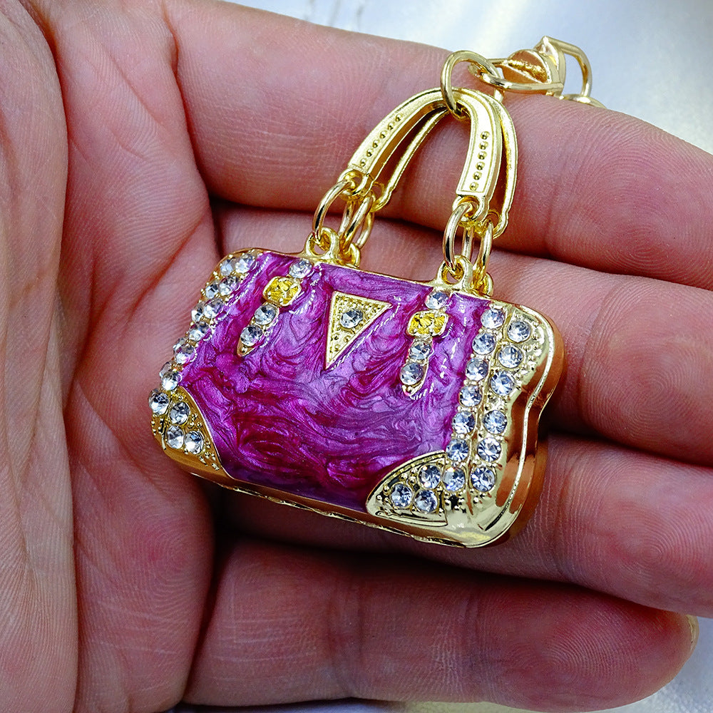 Rhinestone Purse Keychain Ornament