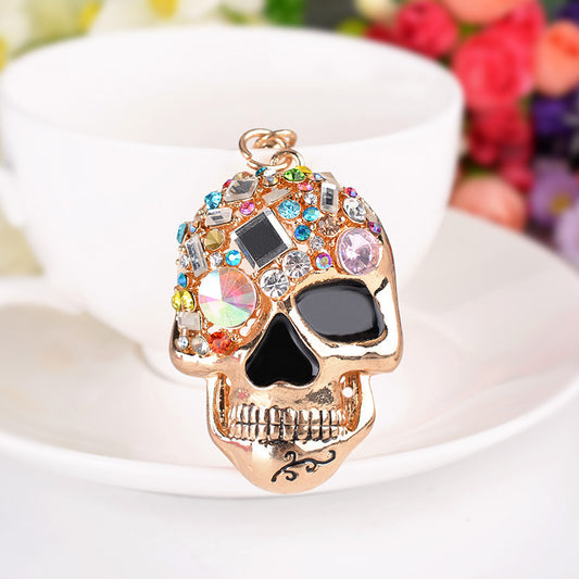 Diamond Skull Keychain