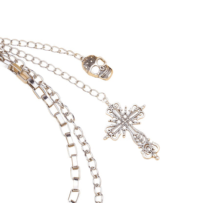 Vintage Layered Retro Skull Wallet Chain by Savge Charmz