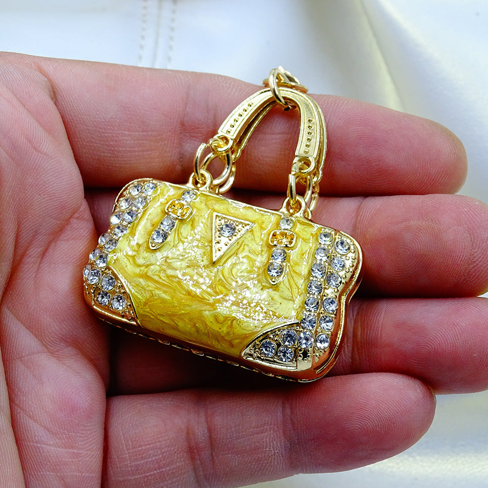 Rhinestone Purse Keychain Ornament