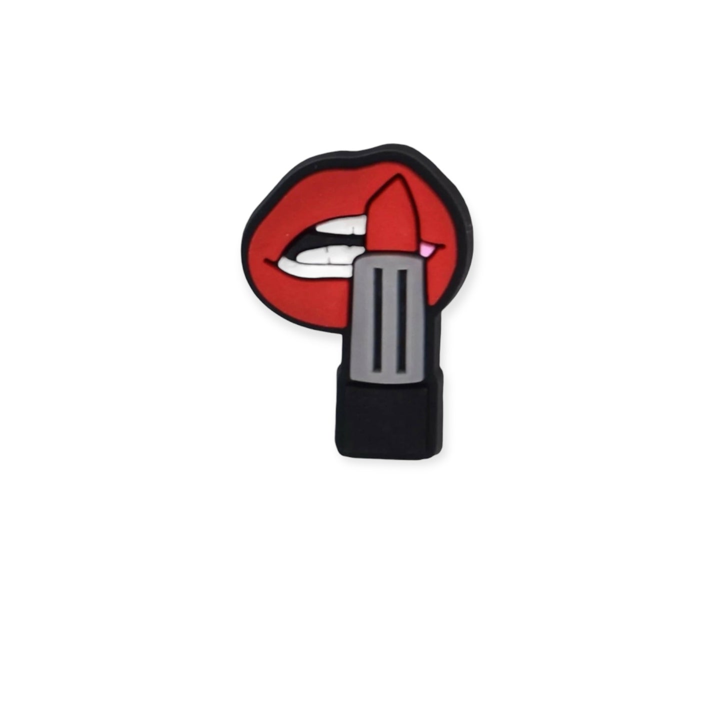 Ruby Red Lips Shoe Charm