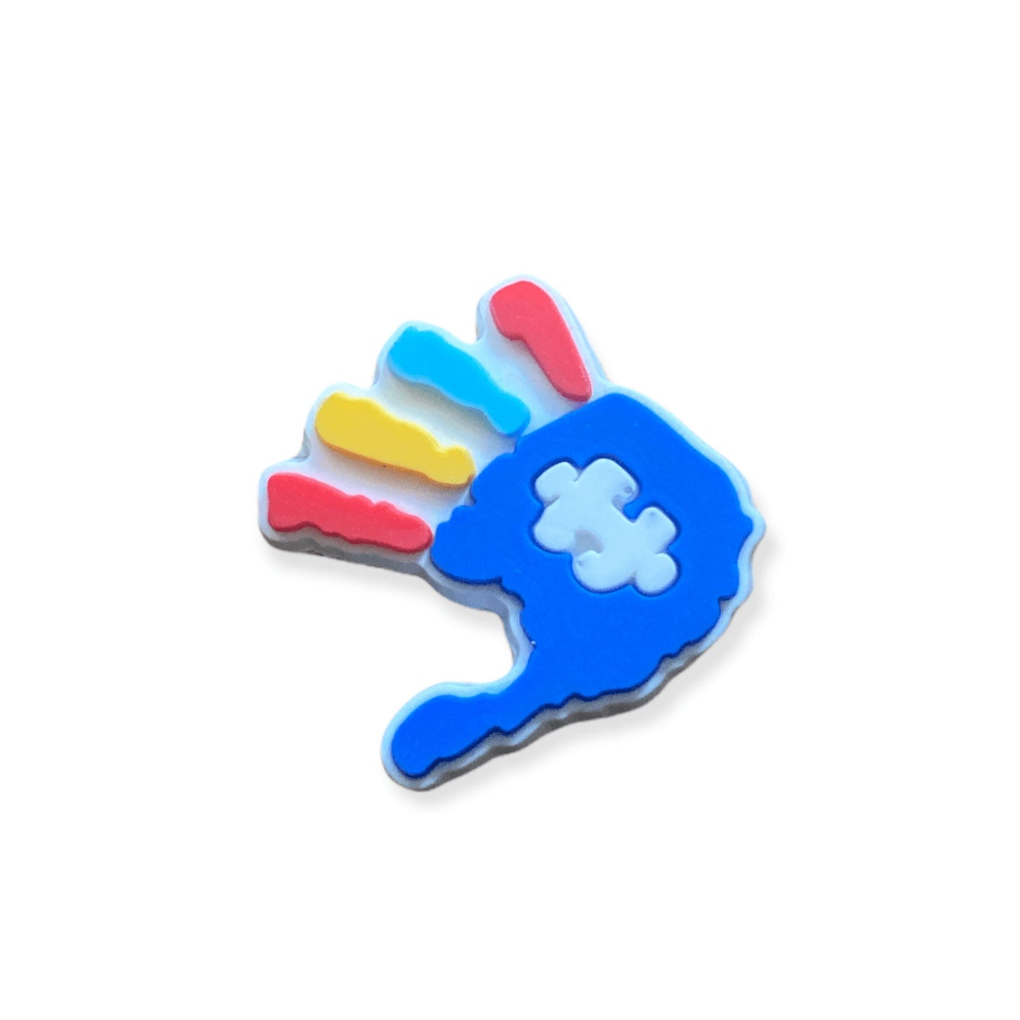 Autism Blue Hand Shoe Charm - Savge Charmz