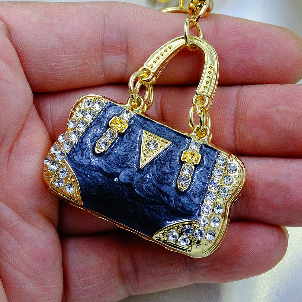 Rhinestone Purse Keychain Ornament