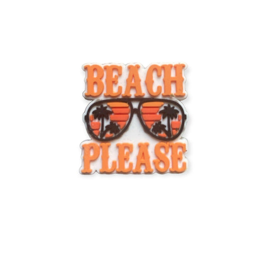 Beach Please Shoe Charm - Savge Charmz