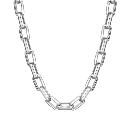 Hip Hop Men's Stainless Steel Necklace featuring a sleek chain design, durable and hypoallergenic for high fashion.