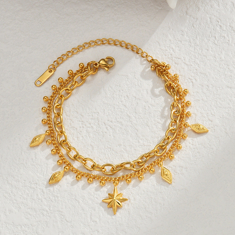 Eight Point Star Bracelet