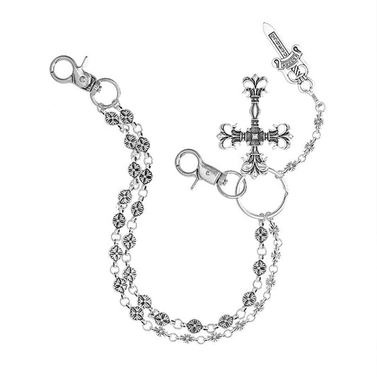 Cross Retro Style Double-layer Chain