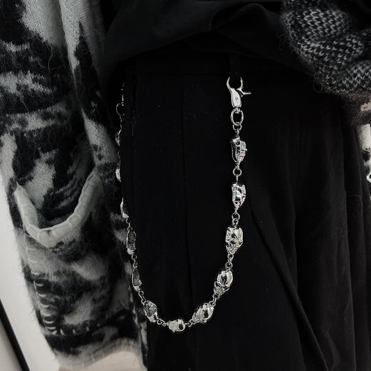 Dark Skull Wallet Chain