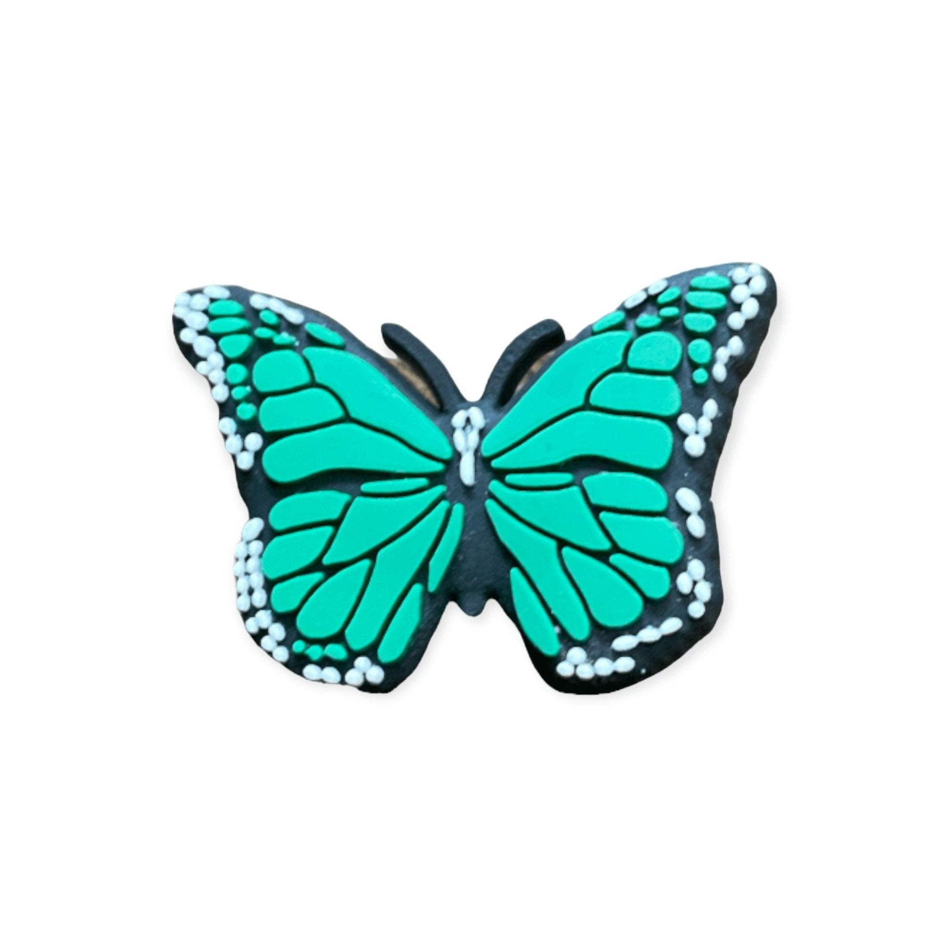 Green Butterfly Shoe Charm - Savge Charmz