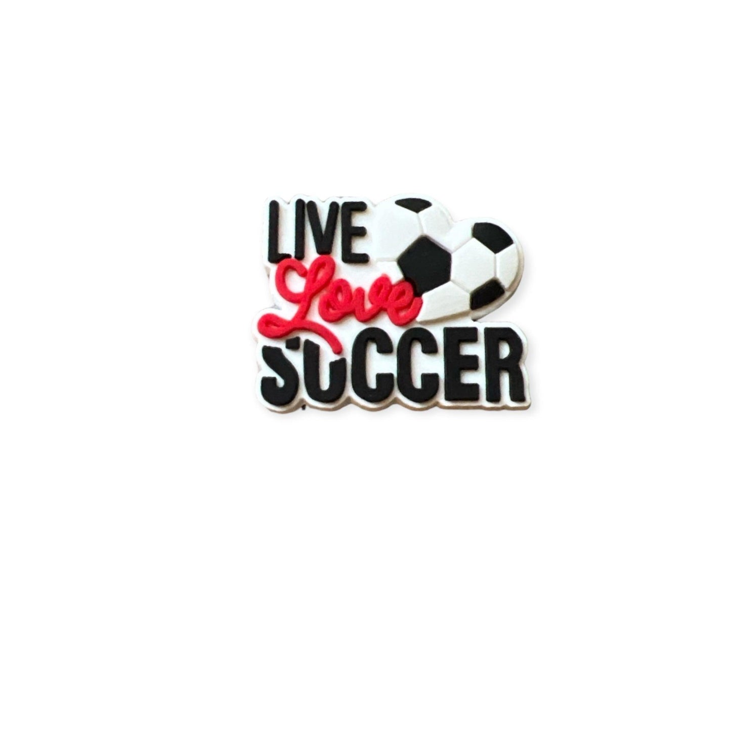 Live Love Soccer Shoe Charm - Savge Charmz