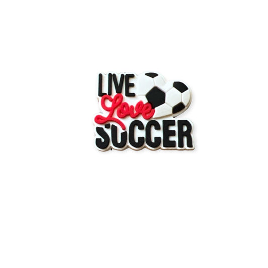 Live Love Soccer Shoe Charm - Savge Charmz