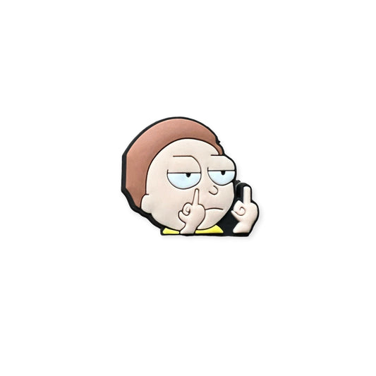 Morty Middle Fingers Up Shoe Charm - Savge Charmz