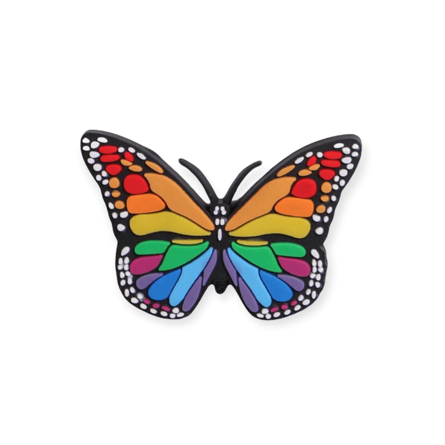 Rainbow Butterfly Shoe Charms - Savge Charmz