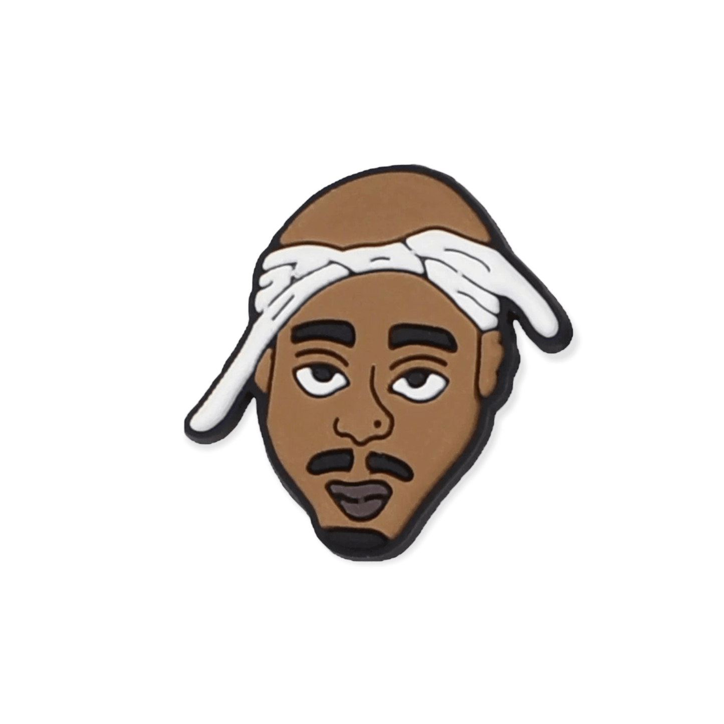 tupac croc charm